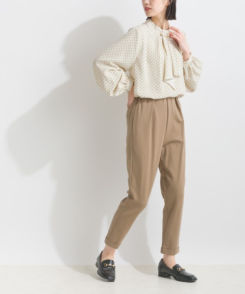 PICCIN(ピッチン)の「【WEB限定】メタルパールバーボウタイドットブラウス(メタルパールバー取り外し可能)(シャツ/ブラウス・レディース・ブラック/オフホワイト・M)」の14枚目の写真