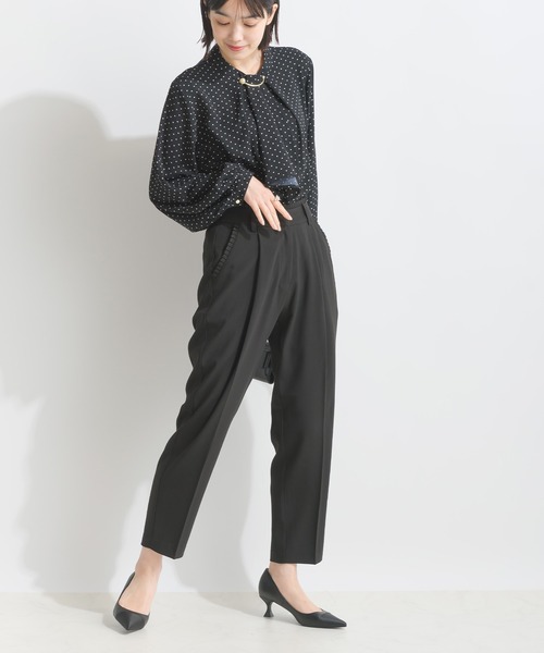 PICCIN(ピッチン)の「【WEB限定】メタルパールバーボウタイドットブラウス(メタルパールバー取り外し可能)(シャツ/ブラウス・レディース・ブラック/オフホワイト・M)」の11枚目の写真