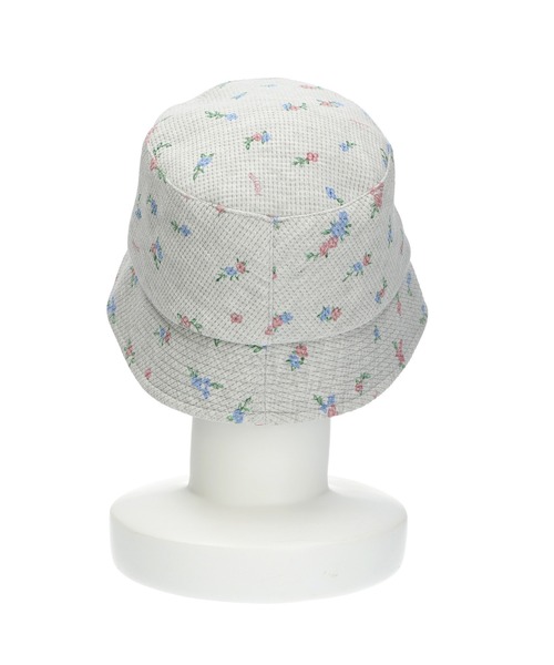MILKFED.（ミルクフェド）の「FLORAL PATTERN WAFFLE HAT（ハット・レディース・アッシュ/オフホワイト・ONE SIZE）」の8枚目の写真