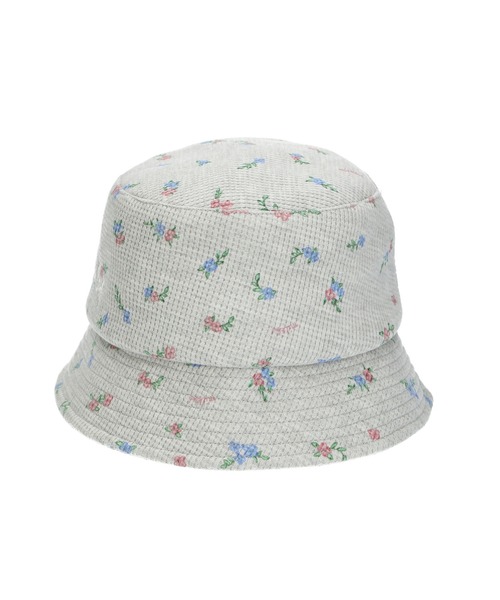 MILKFED.（ミルクフェド）の「FLORAL PATTERN WAFFLE HAT（ハット・レディース・アッシュ/オフホワイト・ONE SIZE）」の13枚目の写真