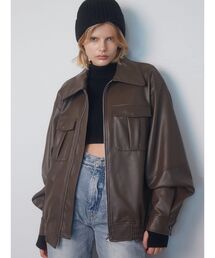 EMODA | フェイクレザーオーバーブルゾン(ブルゾン)