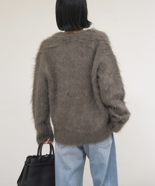 JOURNAL STANDARD（ジャーナルスタンダード）の「《追加》シャギーVネックカーディガン（カーディガン/ボレロ・レディース・グレー・FREE）」の19枚目の写真