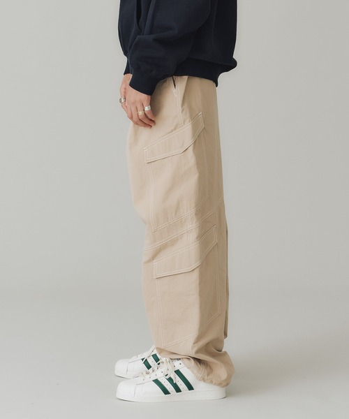 XLARGE(エクストララージ)の「RIPSTOP CARGO PANTS(カーゴパンツ・メンズ・オリーブ/ブラック/ベージュ・M/L/S/XL)」の10枚目の写真