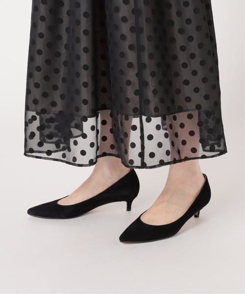 La TOTALITE（ラトータリテ）の「《追加》シアードットタックスカート（スカート・レディース・ブラック/ベージュ・36/38）」の6枚目の写真