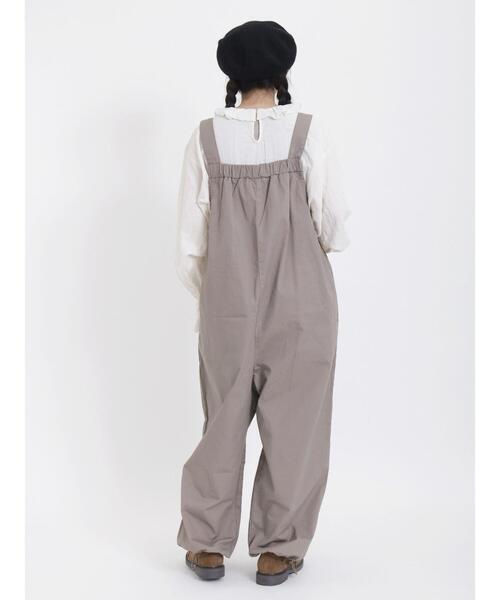 Samansa Mos2（サマンサ モスモス）の「前後2way裾ドロストサロペット（サロペット/オーバーオール・レディース・ベージュ/モカ/カーキ/チャコールグレー・F）」の14枚目の写真