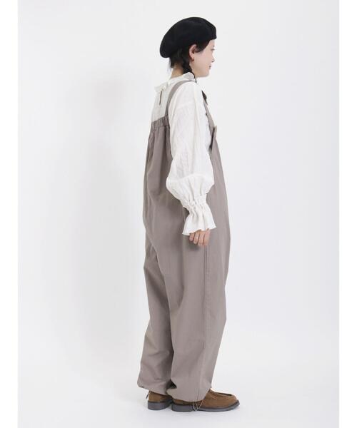 Samansa Mos2（サマンサ モスモス）の「前後2way裾ドロストサロペット（サロペット/オーバーオール・レディース・ベージュ/モカ/カーキ/チャコールグレー・F）」の15枚目の写真