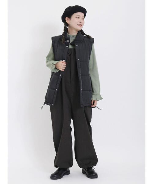 Samansa Mos2（サマンサ モスモス）の「前後2way裾ドロストサロペット（サロペット/オーバーオール・レディース・ベージュ/モカ/カーキ/チャコールグレー・F）」の20枚目の写真