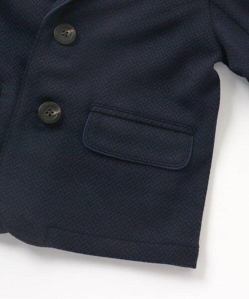 apres les cours（アプレレクール）の「【セットアップ可】フォーマルジャケット（スーツジャケット・キッズ・チェック/ネイビー・110/90/130/120/100）」の19枚目の写真