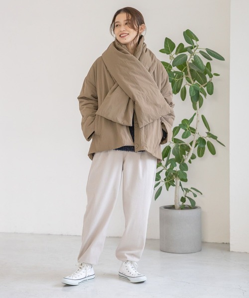 studio CLIP(スタディオクリップ)の「コーデュロイジョガーパンツ(その他パンツ・レディース・ライトグレー/ネイビー/カーキ/スモーク・MEDIUM/LARGE)」の9枚目の写真