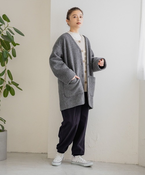 studio CLIP(スタディオクリップ)の「コーデュロイジョガーパンツ(その他パンツ・レディース・ライトグレー/ネイビー/カーキ/スモーク・MEDIUM/LARGE)」の16枚目の写真