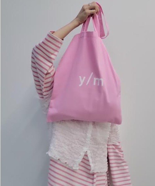 y/m（イム）の「y/mカラートートBAG（トートバッグ・レディース・グレー/オフホワイト/イエロー/ブルー/ブラック/ピンク/レッド・FREE）」の6枚目の写真