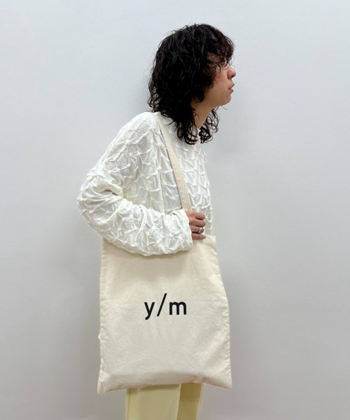 y/m（イム）の「y/mカラートートBAG（トートバッグ・レディース・グレー/オフホワイト/イエロー/ブルー/ブラック/ピンク/レッド・FREE）」の20枚目の写真