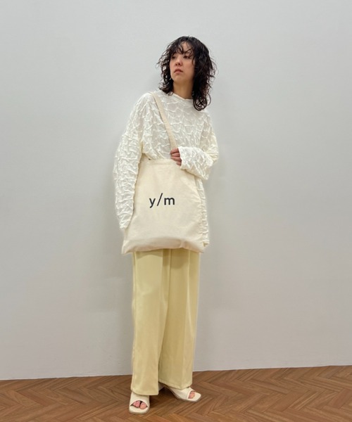 y/m（イム）の「y/mカラートートBAG（トートバッグ・レディース・グレー/オフホワイト/イエロー/ブルー/ブラック/ピンク/レッド・FREE）」の22枚目の写真