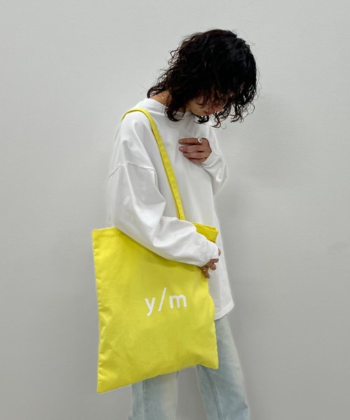y/m（イム）の「y/mカラートートBAG（トートバッグ・レディース・グレー/オフホワイト/イエロー/ブルー/ブラック/ピンク/レッド・FREE）」の10枚目の写真