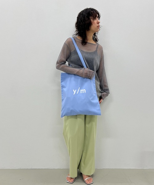 y/m（イム）の「y/mカラートートBAG（トートバッグ・レディース・グレー/オフホワイト/イエロー/ブルー/ブラック/ピンク/レッド・FREE）」の14枚目の写真