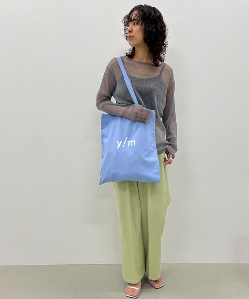 y/m（イム）の「y/mカラートートBAG（トートバッグ・レディース・グレー/オフホワイト/イエロー/ブルー/ブラック/ピンク/レッド・FREE）」の15枚目の写真
