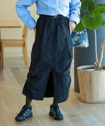 Ray BEAMS | Ray BEAMS / サイド ギャザー カーゴ スカート(スカート)