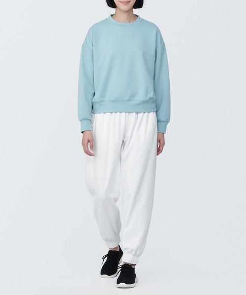 無印良品(ムジルシリョウヒン)の「〔MUJI WALKER〕婦人 UVカット乾きやすいスウェットパンツ(スウェットパンツ・レディース・グレー系/グリーン系2/オフホワイト/ピンク・XL/L/M/S)」の5枚目の写真