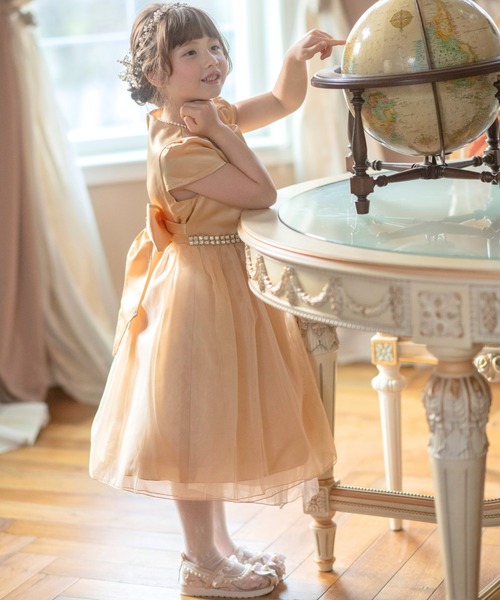 Catherine Cottage（キャサリンコテージ）の「花刺繍とパールの履物（バレエシューズ・キッズ・ベージュ/ホワイト・17/16/18/19/20/21/22）」の10枚目の写真