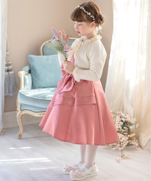 Catherine Cottage（キャサリンコテージ）の「花刺繍とパールの履物（バレエシューズ・キッズ・ベージュ/ホワイト・17/16/18/19/20/21/22）」の13枚目の写真