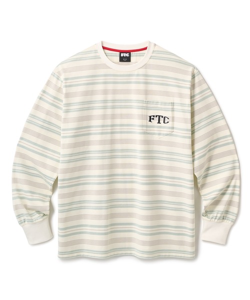 【人気No.1】 FTC（エフティーシー）の「POCKET STRIPE L/S TOP（Tシャツ トップス