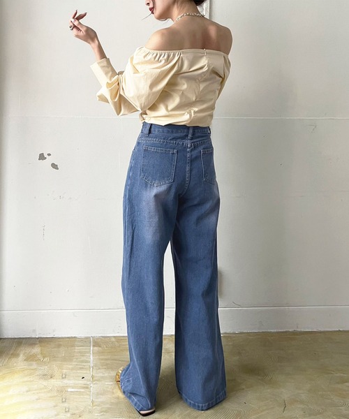 Jewelobe(ジュエローブ)の「2wayギャザーディテールデザイントップス(シャツ/ブラウス・レディース・ホワイト/ベージュ/ブラック・FREE)」の18枚目の写真