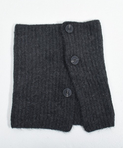 Felt-Maglietta（フェルトマリエッタ）の「ボタン付きネックウォーマー（ネックウォーマー/スヌード・レディース・ブラック/アイボリー/チャコールグレー/グレー・FREE）」の13枚目の写真