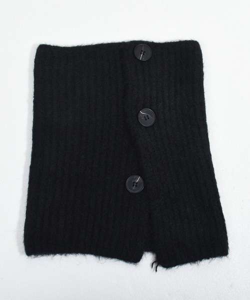 Felt-Maglietta（フェルトマリエッタ）の「ボタン付きネックウォーマー（ネックウォーマー/スヌード・レディース・ブラック/アイボリー/チャコールグレー/グレー・FREE）」の15枚目の写真