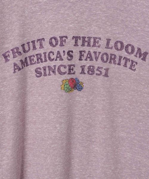 FRUIT OF THE LOOM(フルーツオブザルーム)の「【Fruit Of The Loom(フルーツオブザルーム)】リンガーT(KIDS)(Tシャツ/カットソー・キッズ・パープル/グリーン/アイボリー・110cm/120cm/130cm/140cm)」の20枚目の写真