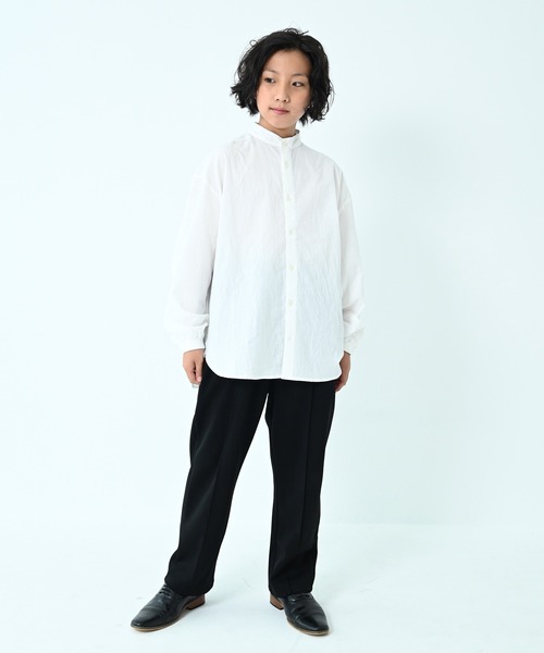 GENERATOR（ジェネレーター）の「GENERATOR/ジェネレーター バンドカラーシャツ（シャツ/ブラウス・キッズ・ホワイト・120cm/130cm/140cm/150cm/160cm）」の3枚目の写真