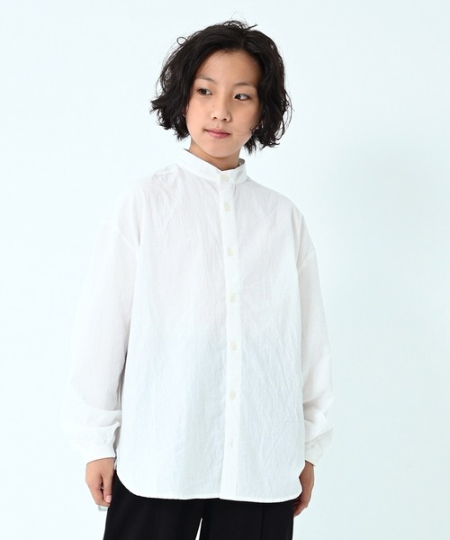 GENERATOR（ジェネレーター）の「GENERATOR/ジェネレーター バンドカラーシャツ（シャツ/ブラウス・キッズ・ホワイト・120cm/130cm/140cm/150cm/160cm）」の5枚目の写真