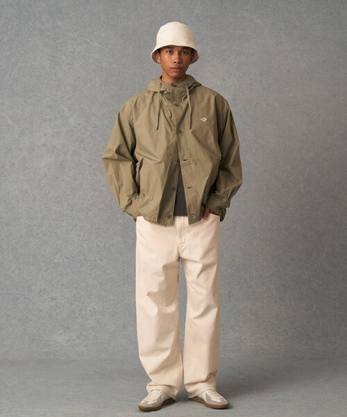 DANTON ナイロンジャケット 44 ベージュ メンズ