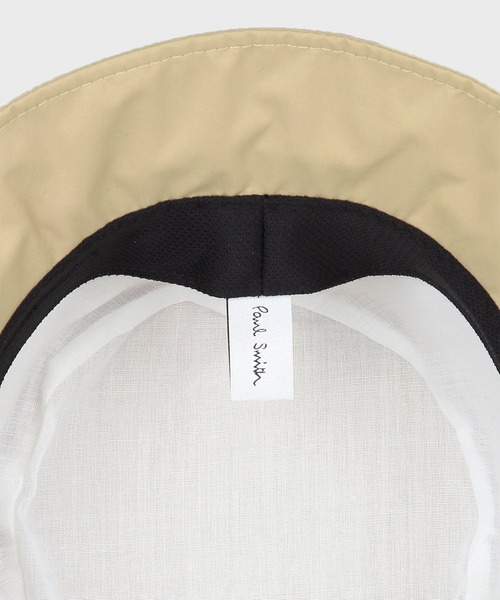 Paul Smith(ポールスミス)の「ウィメンズ ワンポイントロゴ バケットハット / 145625 HATWR(ハット・レディース・ブラック/ベージュ・FREE)」の7枚目の写真