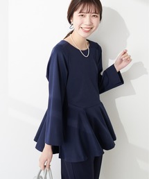 natural couture（ナチュラルクチュール）の「【mamamo】ペプラムヘムブラウス（シャツ/ブラウス・レディース）」