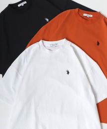 U.S. POLO ASSN./ユーエスポロアッスン ワンポイント刺繍 ビッグシルエット 半袖Tシャツ レディース メンズ