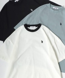 U.S. POLO ASSN./ユーエスポロアッスン ワンポイント刺繍 ビッグシルエット 半袖Tシャツ レディース メンズ