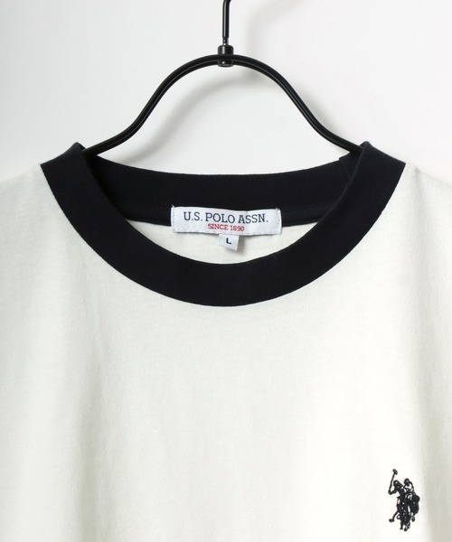 U.S. POLO ASSN.(ユーエスポロアッスン)の「U.S. POLO ASSN./ユーエスポロアッスン ワンポイント刺繍 ビッグシルエット 半袖Tシャツ レディース メンズ(Tシャツ/カットソー・メンズ・ホワイト/ブラック/サックスブルー/ネイビー/オレンジ/ホワイト系その他/アイボリー・S/M/L/XL)」の16枚目の写真