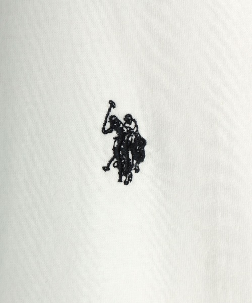 U.S. POLO ASSN.(ユーエスポロアッスン)の「U.S. POLO ASSN./ユーエスポロアッスン ワンポイント刺繍 ビッグシルエット 半袖Tシャツ レディース メンズ(Tシャツ/カットソー・メンズ・ホワイト/ブラック/サックスブルー/ネイビー/オレンジ/ホワイト系その他/アイボリー・S/M/L/XL)」の17枚目の写真
