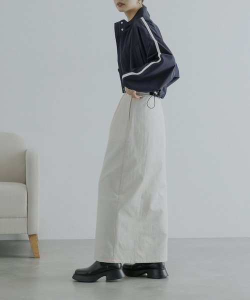 CE'E_SE'E（シーシー）の「クロップドトラックブルゾン（ブルゾン・レディース・ベージュ/ネイビー・FREE）」の7枚目の写真