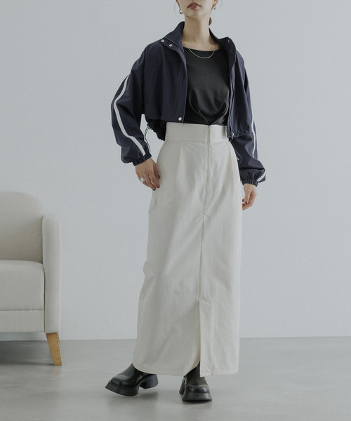 CE'E_SE'E（シーシー）の「クロップドトラックブルゾン（ブルゾン・レディース・ベージュ/ネイビー・FREE）」の10枚目の写真