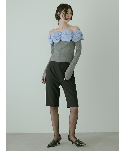 トップス SORIN Soft Sweat Voluminous Gathered Top セール