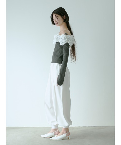 SORIN（ソリン ）の「Stretchy Viscose Decorative Top（ニット