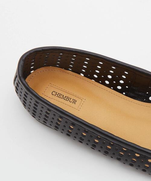 martinique（マルティニーク）の「【CHEMBUR/チェンバー】SQ FLAT STUD PUNCHING BALLET（バレエシューズ・レディース・ブラック・37/36/35/38）」の7枚目の写真