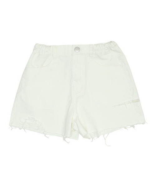 PINKHUNT(ピンクハント)の「PINKHUNT ピンクハント ダメージ デニム ショートパンツ 9305K(デニムパンツ・キッズ・ブルー/ホワイト・120cm/130cm/140cm/150cm/160cm)」の5枚目の写真