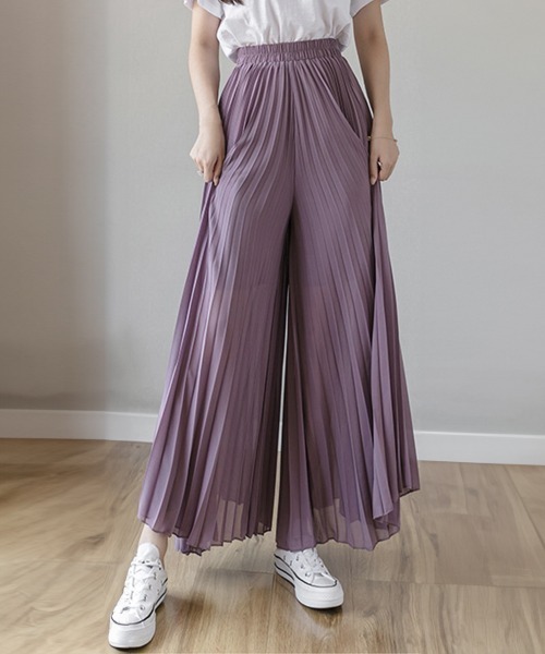 プリーツプリーズ　ガウチョパンツ 楽天市場】ガウチョパンツ（ブランドイッセイミヤケ）（ボトムス