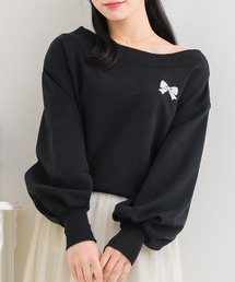 ems excite | ボートネックショートトレーナー(スウェット)