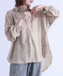 n'OrLABEL | 【機能素材】『イージーケアバックギャザーシャツ』(シャツ/ブラウス)