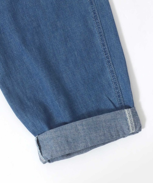 Lee(リー)の「Lee/リー BAKER EASY PANTS/ベーカーイージーパンツ/デニム シーチング ルーズテーパードパンツ/レディース メンズ(デニムパンツ・メンズ・インディゴブルー/ベージュ/オリーブ/ブラック/ワンウォッシュ/ブラック系その他・M/XL/L)」の10枚目の写真
