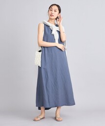coen（コーエン）の「接触冷感リネンレーヨンフレアワンピース（ワンピース）」