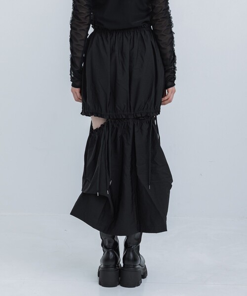 HOUGA/ホウガ】《STUDIOUS別注》twins skirt/ツインスカート（スカート